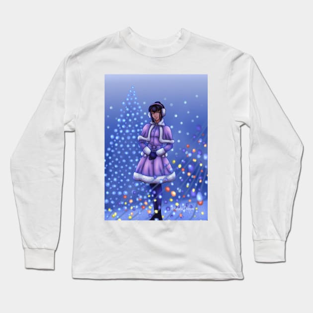 Christmas Lights Long Sleeve T-Shirt by SakuraDragon